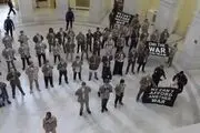 بازداشت ده‌ها کهنه سرباز آمریکایی معترض به جنگ با ایران