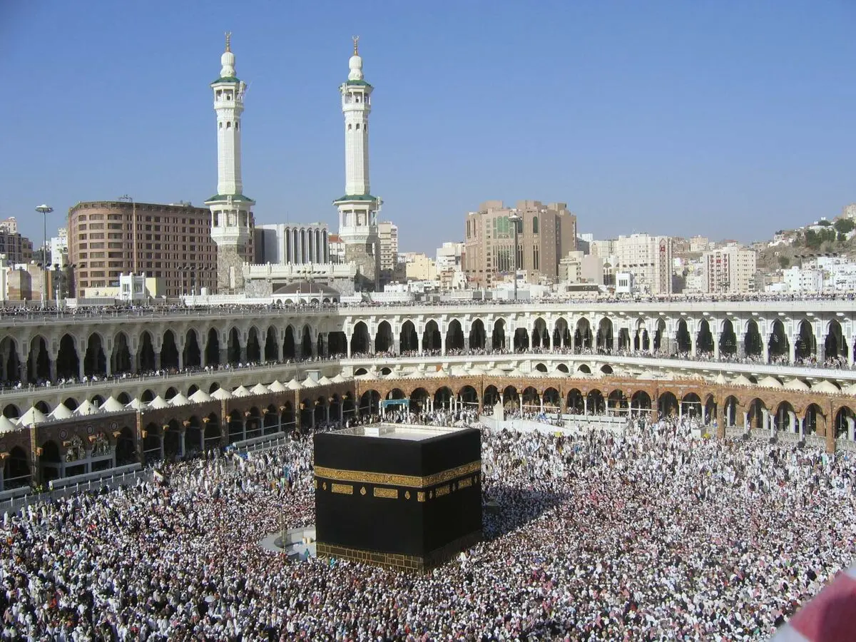 بارش باران در مسجدالحرام +فیلم