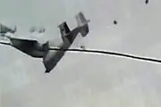  لحظات نصف شدن هواپیمای آنتونوف روس قبل از سقوط 