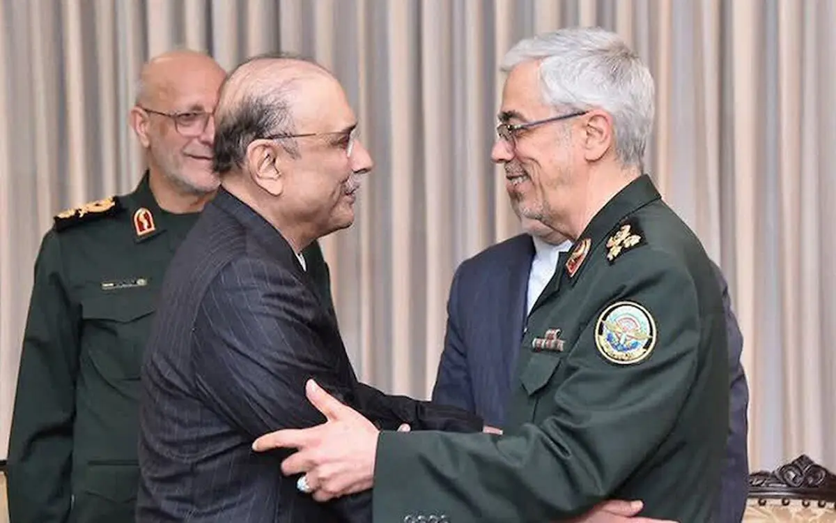 قدردانی سرلشکر باقری از رئیس جمهور پاکستان 