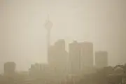 حل مشکل ریزگردهای آسمانی باآب پاشی زمین!‬