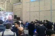 مراسم تشییع پیکر علی خوش لفظ در حوزه هنری / تصاویر