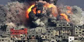 تخریب ساختمان خبرگزاری فرانسه و الجزیره در غزه/عکس