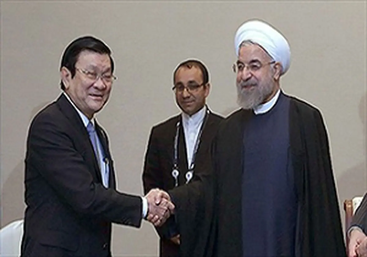 استقبال روحانی از رئیسجمهور ویتنام