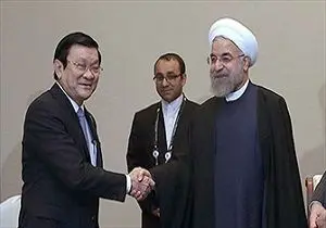 استقبال روحانی از رئیس‌جمهور ویتنام 