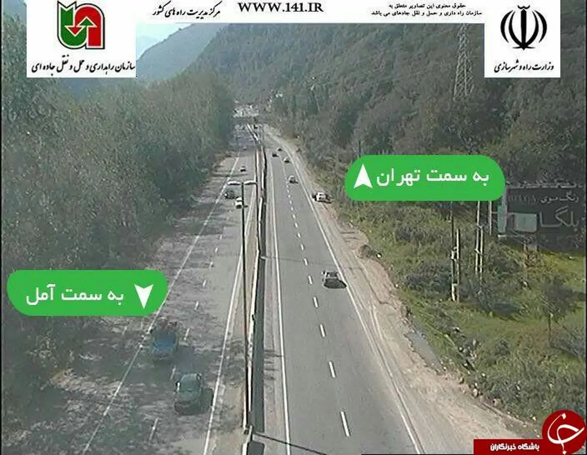 ترافیک روان در 2 جاده ارتباطی مازندران+ تصاویر
