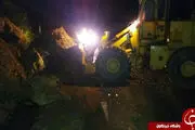 رانش زمین و ریزش کوه در محور ماسال - گیلوان+عکس 