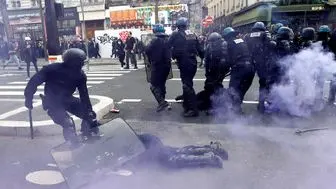 سرکوب تظاهرات مسالمت آمیز مردم فرانسه را قویا محکوم می‌کنیم 