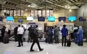 حرکت جالب در لحظه سال تحویل در فرودگاه مهرآباد