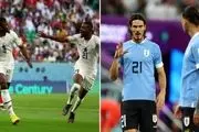 اروگوئه ۲ - غنا صفر/ یاران سوارز به دلیل یک گل کمتر حذف شدند
