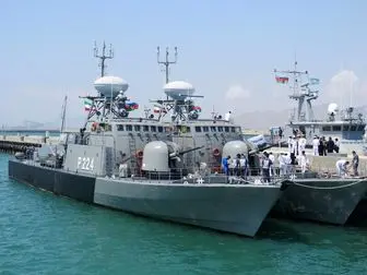 ورود ناوگروه نیروی دریایی ارتش به باکو