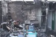 یک منزل مسکونی در پارس آباد طعمه حریق شد + عکس