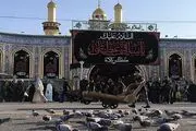 حرم حضرت ابوالفضل (ع) در آستانه سالروز وفات ام‌البنین (س) سیاهپوش شد