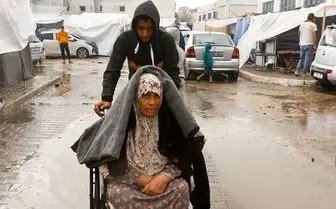 اوضاع وخیم آوارگان فلسطینی با بارش باران