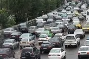 ترافیک سنگین در خیابان آزادی و میدان ٩ دی
