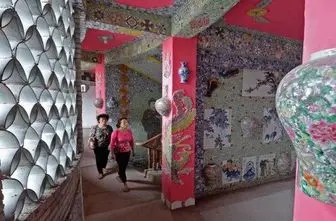 ساخت کاخ سرامیکی توسط زن چینی+عکس