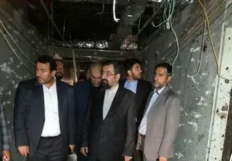 محسن رضایی از محل حادثه تروریستی در ساختمان مجلس بازدید کرد/ عکس