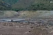 بیرون آمدن یک شهر قدیمی از زیر آب!/ عکس