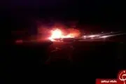 
سوختن دو نفر در سانحه رانندگی + تصاویر
