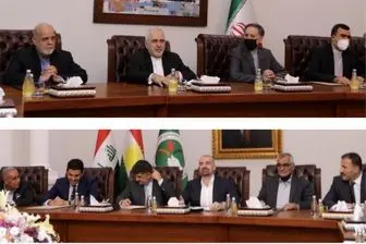 دیدار و گفت‌وگوی ظریف با هیئت اتحادیه کردستان عراق