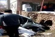 واژگونی خودروی مگان در دشت مشاء دماوند+عکس