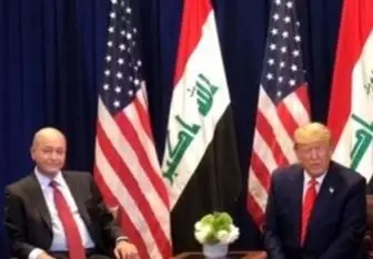 دیدار رئیس‌جمهور عراق و ترامپ