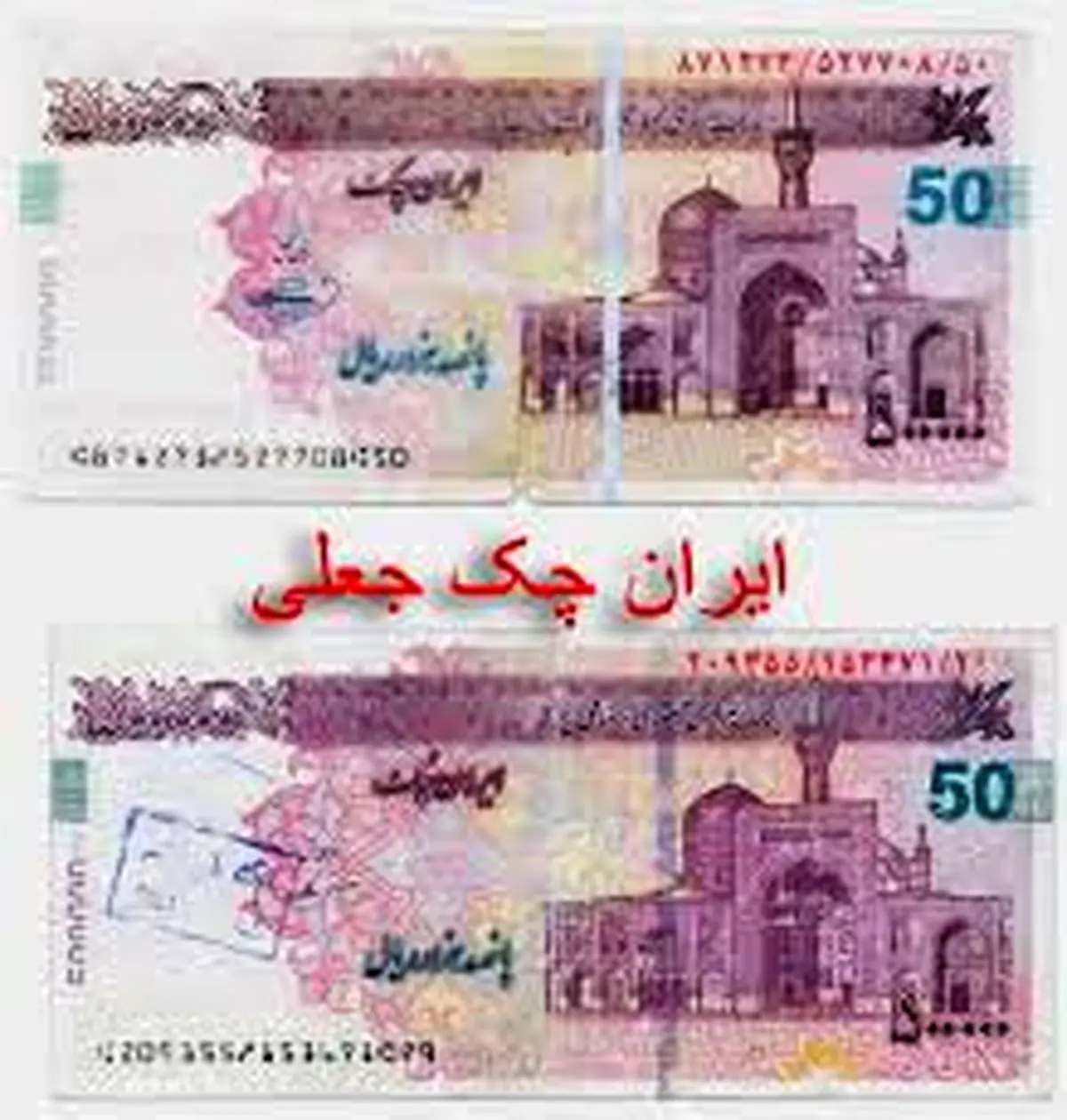 عامل توزیع چک پولهای تقلبی به دام افتاد
