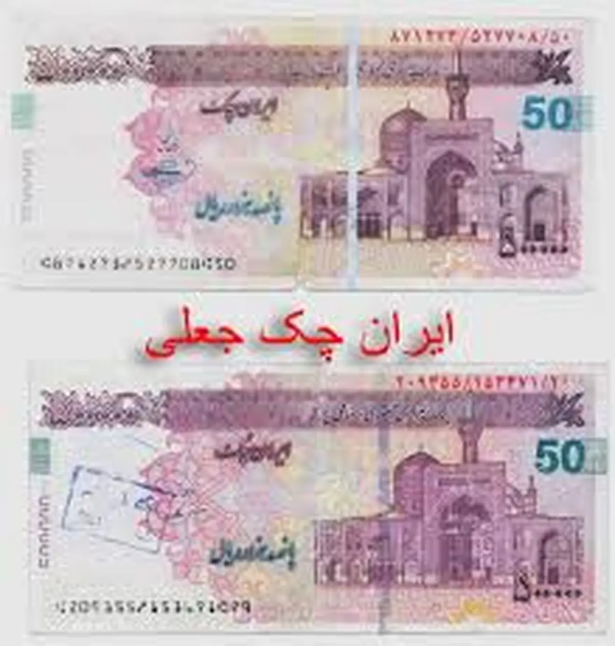 عامل توزیع چک پولهای تقلبی به دام افتاد