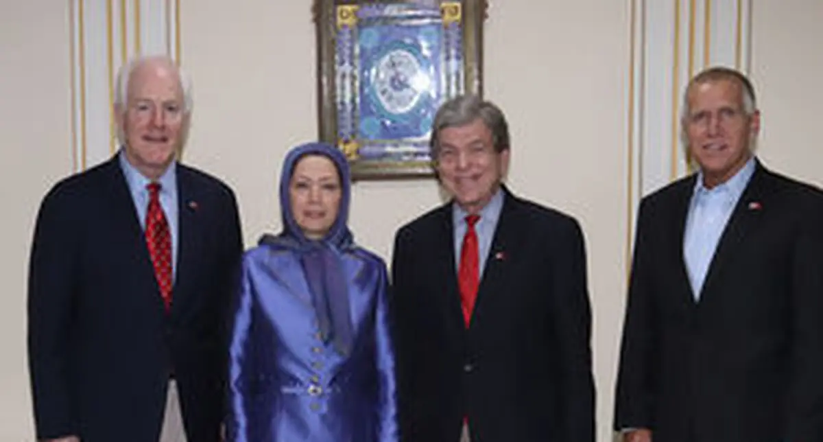 دیدار ۳سناتور آمریکایی با مریم رجوی