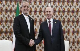زبان بدن پوتین در استقبال از پزشکیان +فیلم