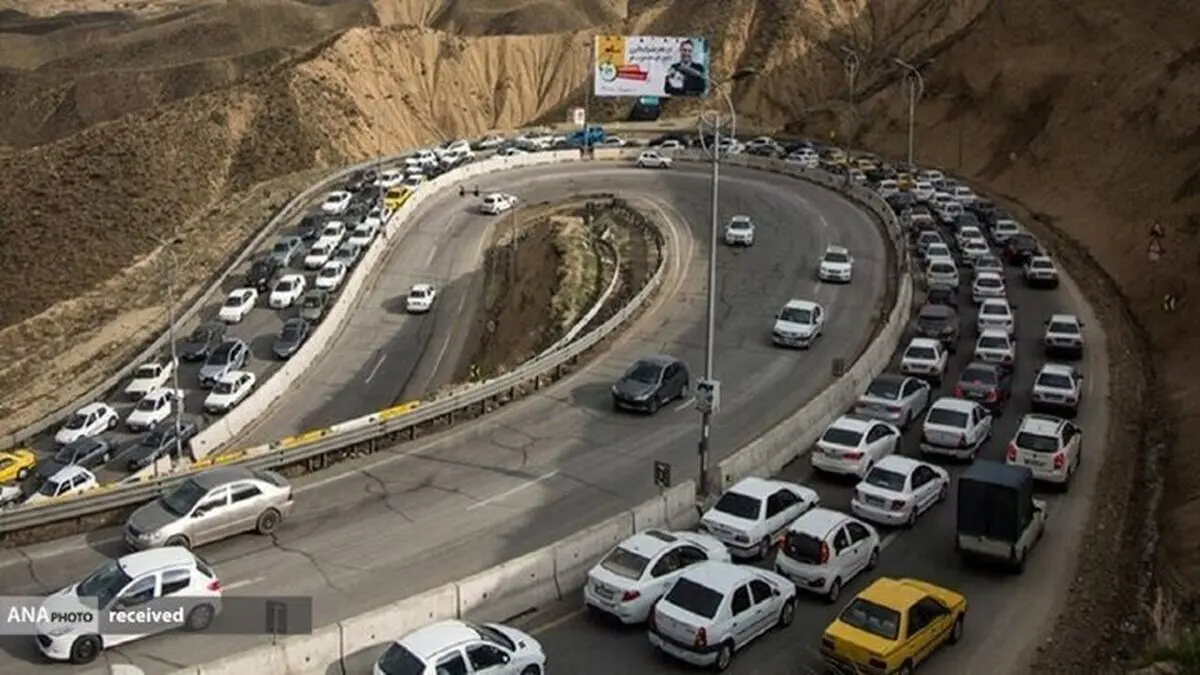 جاده چالوس قفل شد