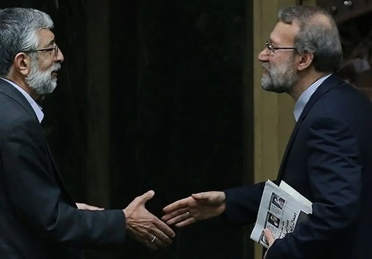 علی لاریجانی از دکتر حدادعادل عیادت کرد