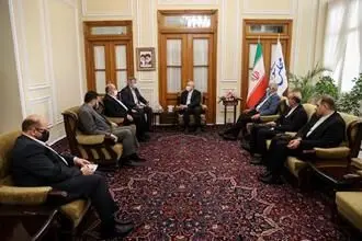 دیدار نایب رئیس دفتر سیاسی جنبش حماس با قالیباف/گزارش تصویری
