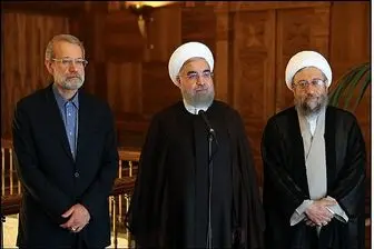 برگزاری نشست خبری روسای سه قوه پس ازمراسم تحلیف