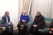 حضور مسعود پزشکیان همراه دخترش در منزل استاد علی نصیریان