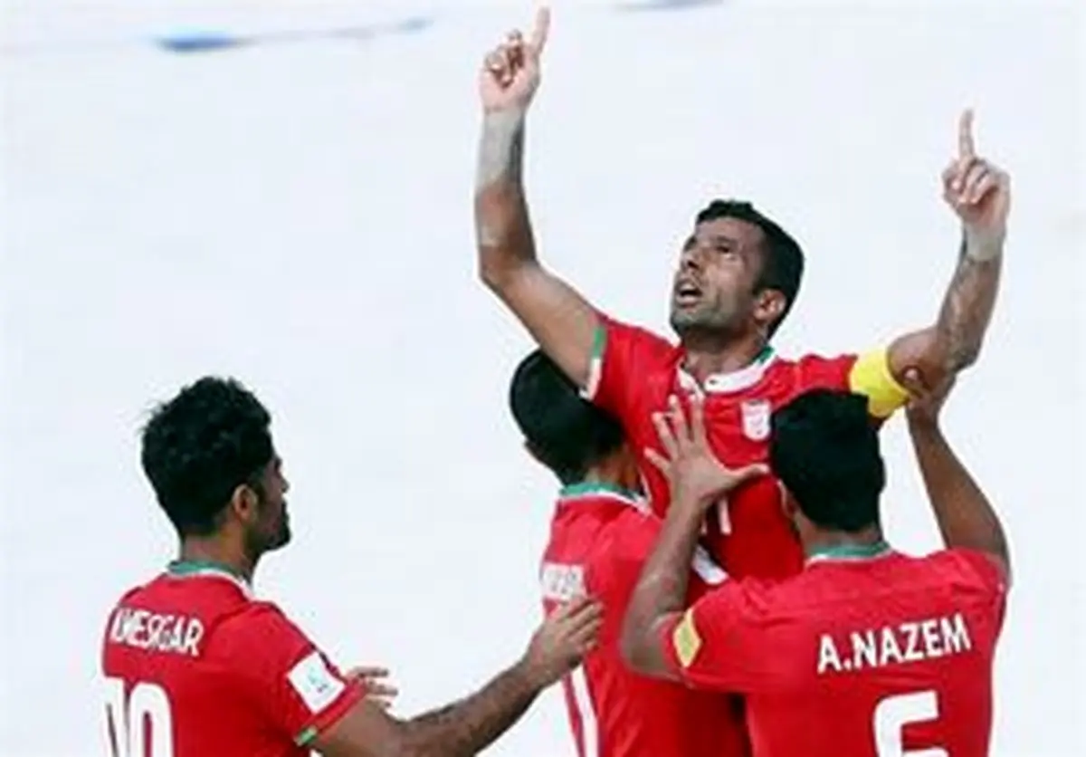 برتری ایران مقابل مکزیک در فوتبال ساحلی
