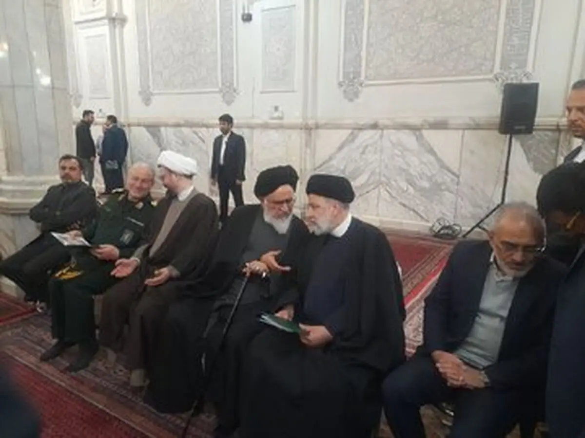 خوش و بش حسن روحانی با رئیسی +عکس