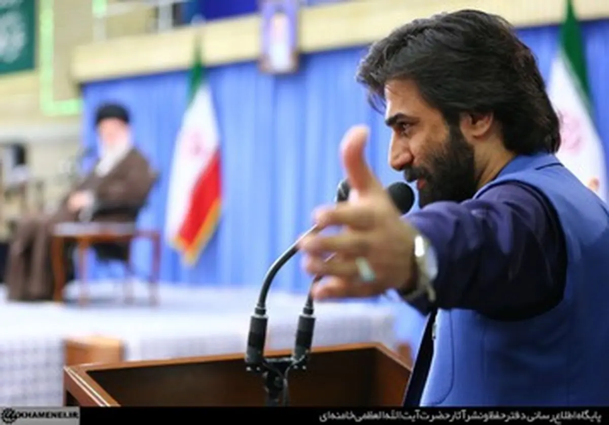 شعر خوانی صابر خراسانی در محضر رهبر انقلاب/فیلم
