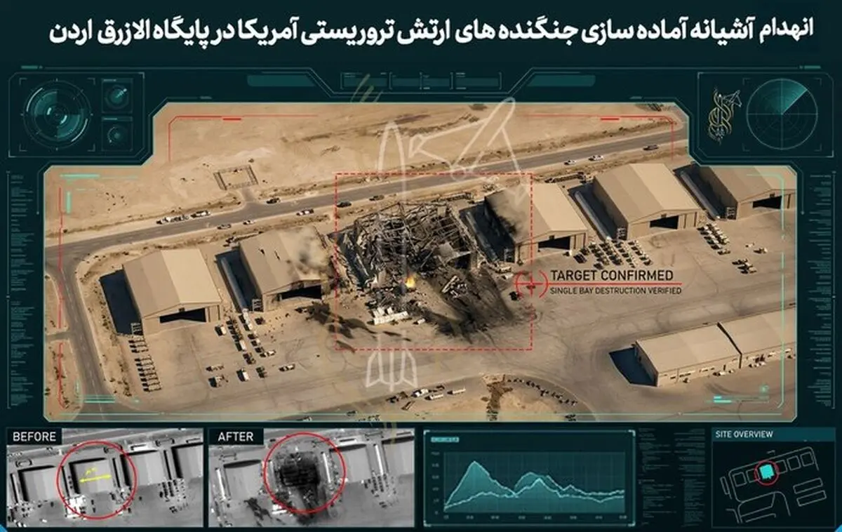 تصاویری از انهدام اماکن اسکان افسران ارتش امریکا