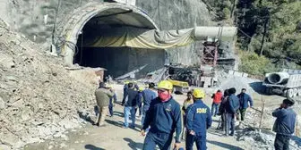 ریزش تونل در هند حادثه آفرید