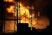 آتش‌سوزی گسترده در تاسیسات انرژی اوکراین