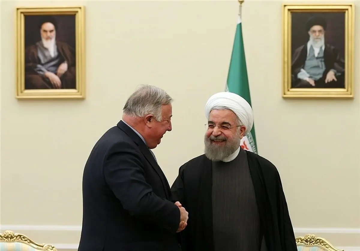 دیدار رئیس مجلس سنای فرانسه با روحانی