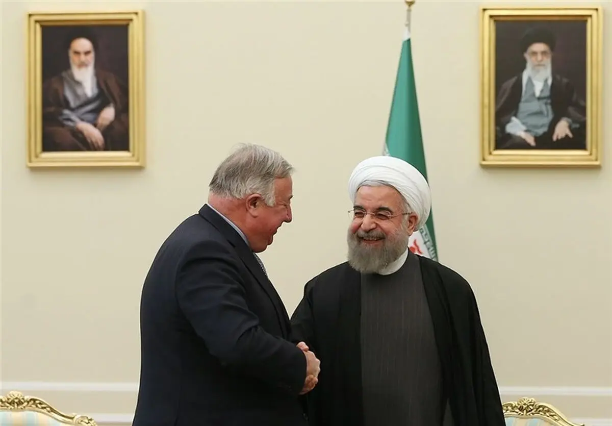 دیدار رئیس مجلس سنای فرانسه با روحانی