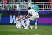 درگیری شدید بازیکنان ایران و قطر در پایان بازی