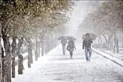  بارش برف زمستانی در شهرکرد/ عکس