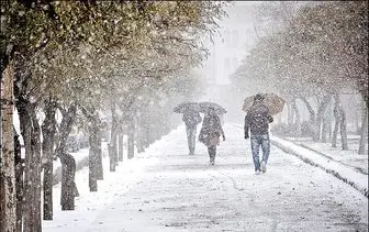 بارش برف معابر پایتخت را قفل کرد