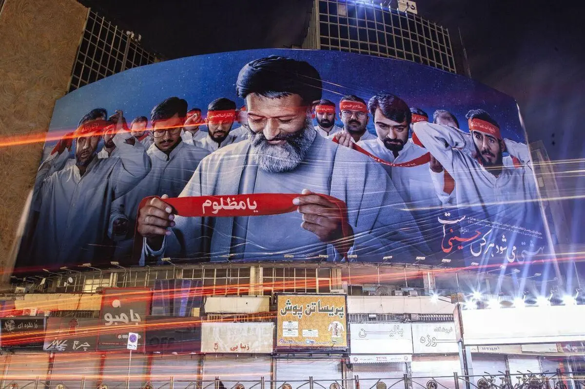 دیوارنگاره جدید میدان ولی عصر (عج) رنگ و بوی «بهشتی» گرفت