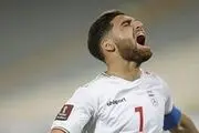 گل اول ایران به عراق با ضربه دیدنی جهانبخش+ فیلم
