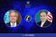 تماس مهم عراقچی با دبیرکل سازمان ملل متحد