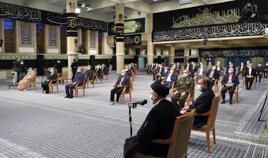 دیدار رئیس‌جمهور و اعضاء هیئت دولت سیزدهم با رهبر انقلاب